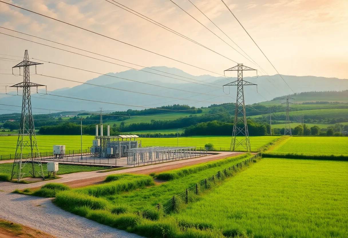 New substation and transmission lines in Adams County