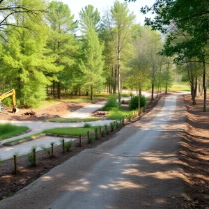 Renovation at Ardsley Wildlife Sanctuary with ongoing construction