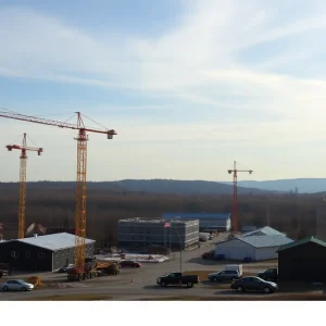 Construction site in North Central Pennsylvania